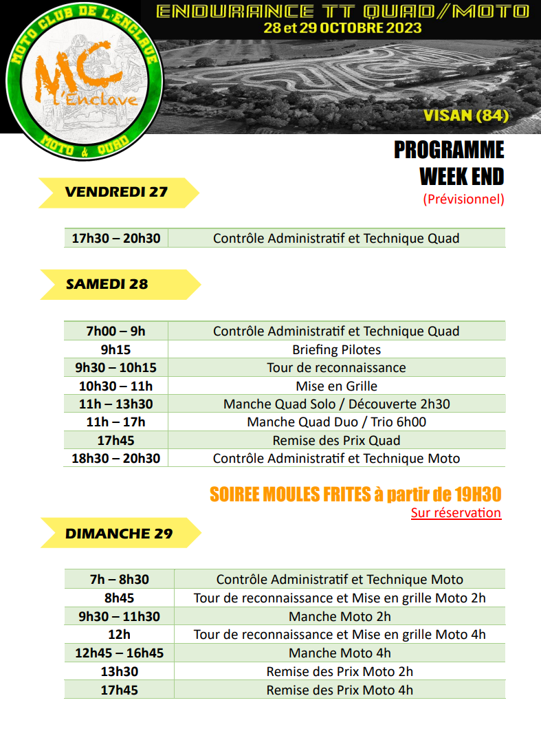 Programme Visan 2023
